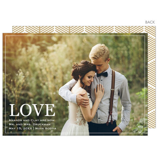 Big Love Photo Wedding Announcements